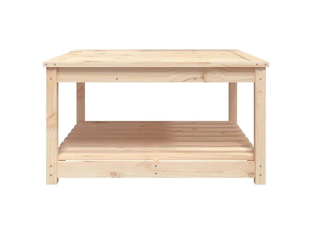 Gartentisch 82,5x82,5x45 cm Massivholz Kiefer