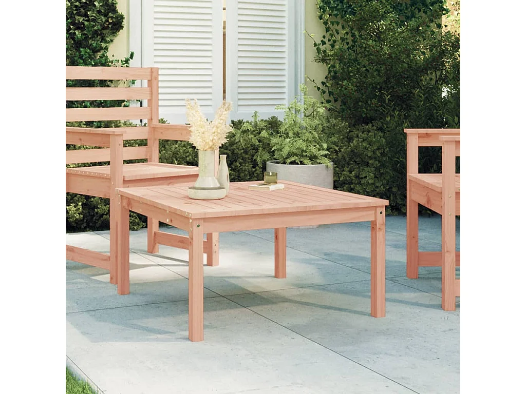 Mesa de jardim 82,5x82,5x45 cm madeira de douglas maciça