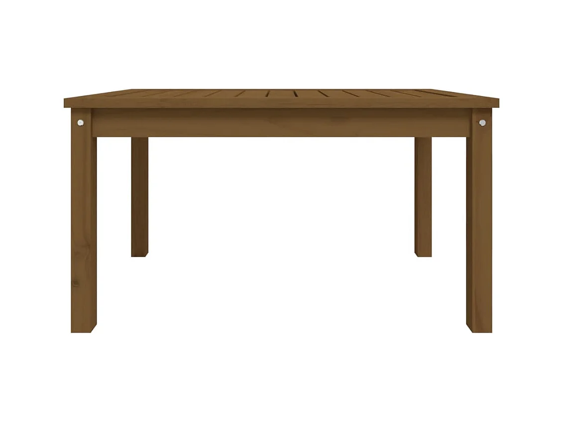 Table de jardin marron miel 82,5x50,5x45 cm bois massif de pin
