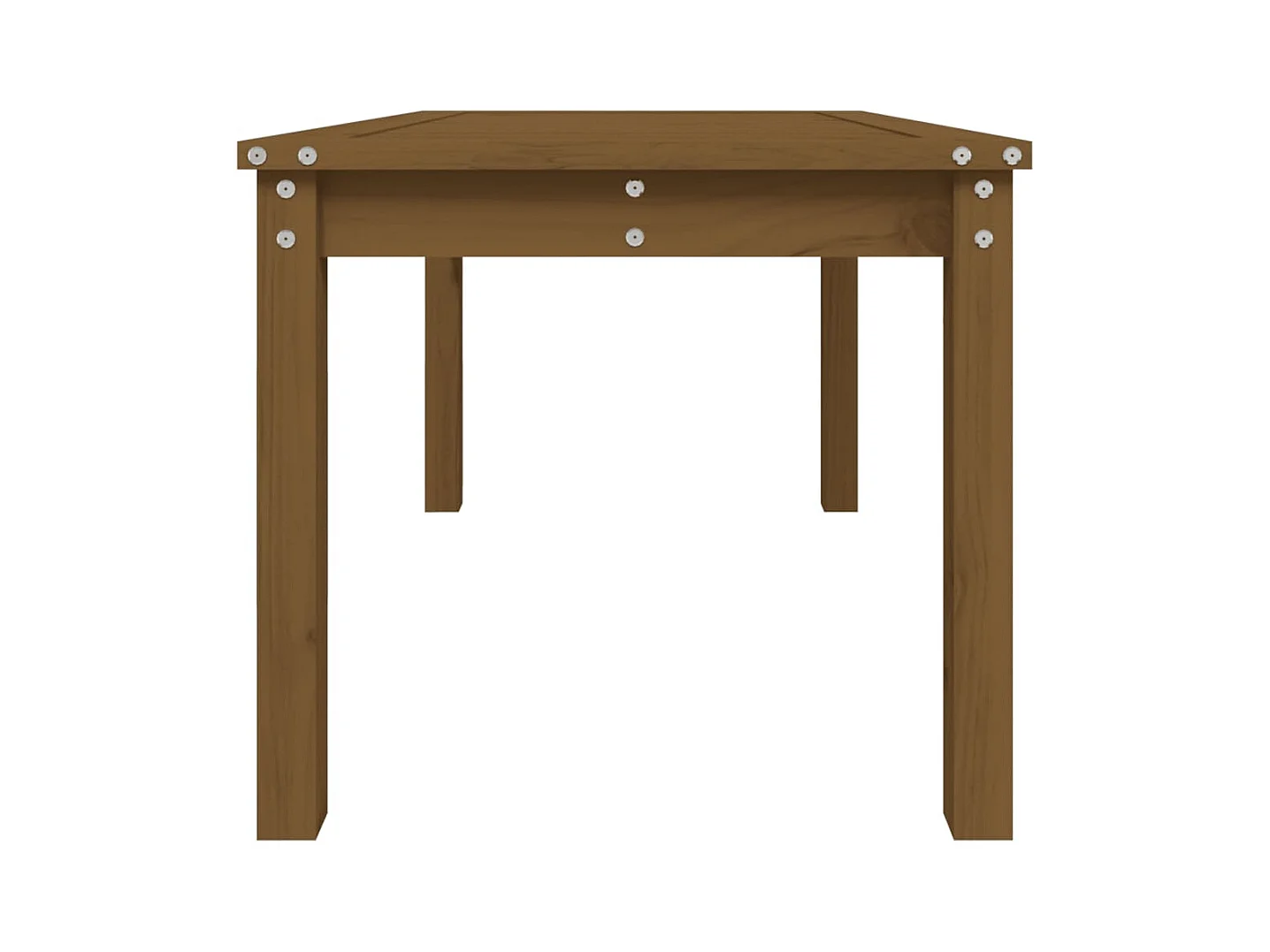 Table de jardin marron miel 82,5x50,5x45 cm bois massif de pin