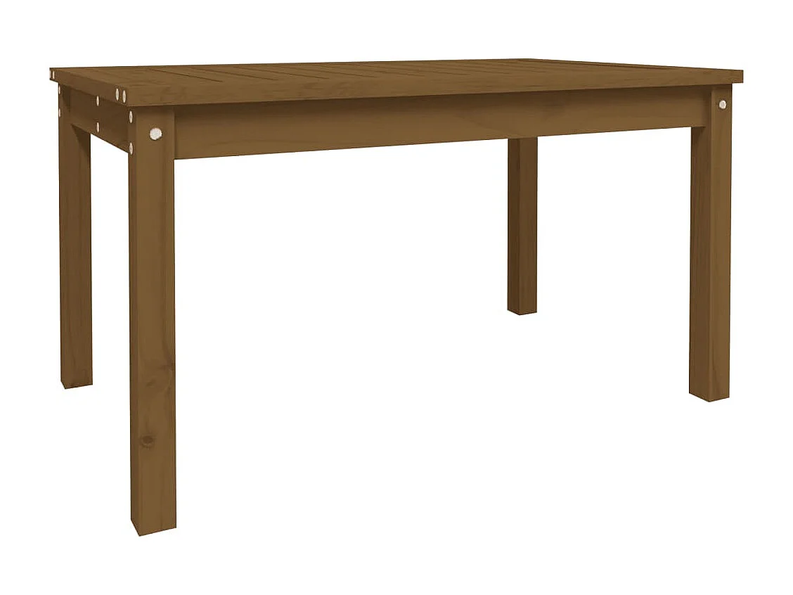 Table de jardin marron miel 82,5x50,5x45 cm bois massif de pin