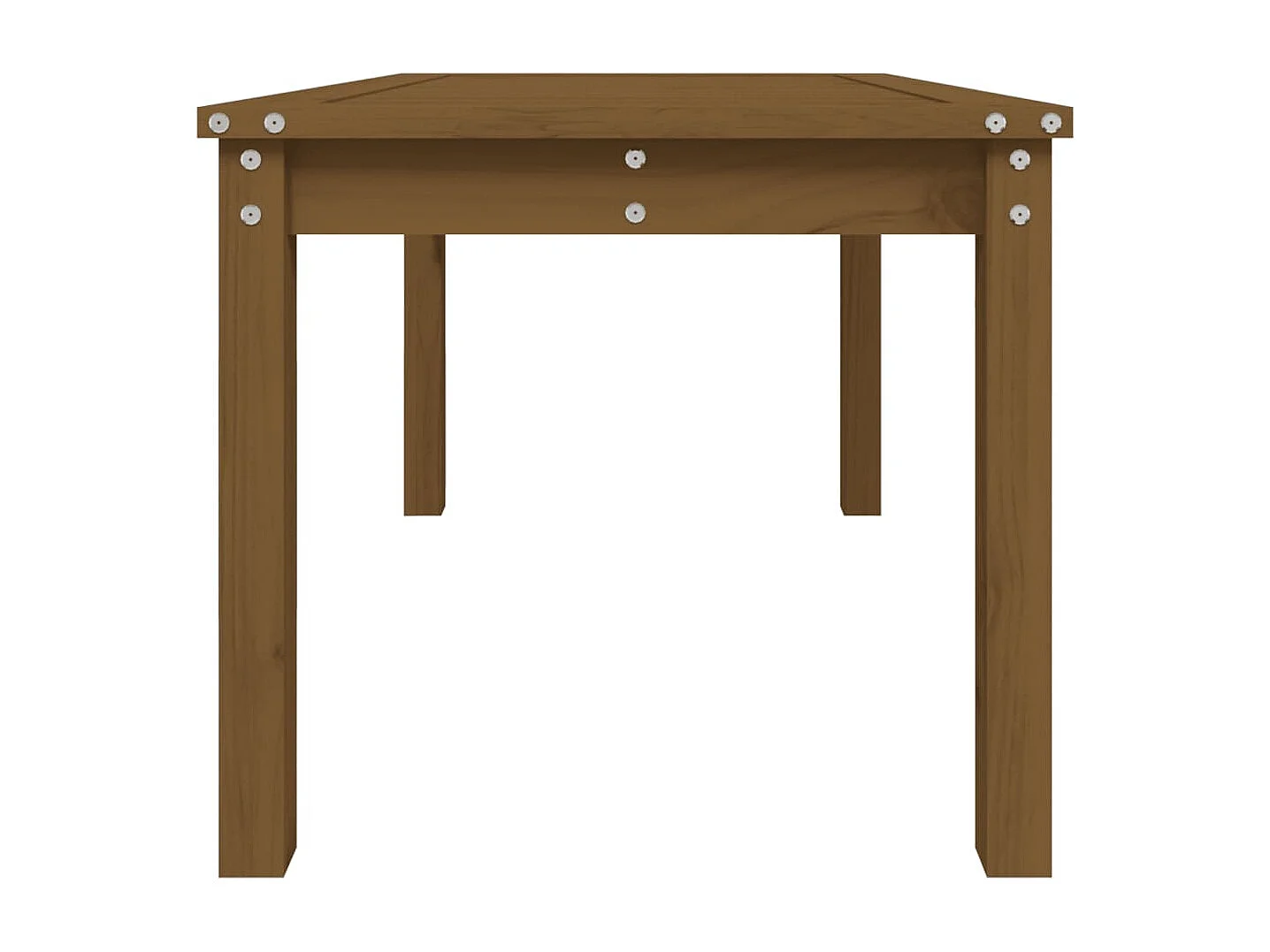 Table de jardin marron miel 82,5x50,5x45 cm bois massif de pin