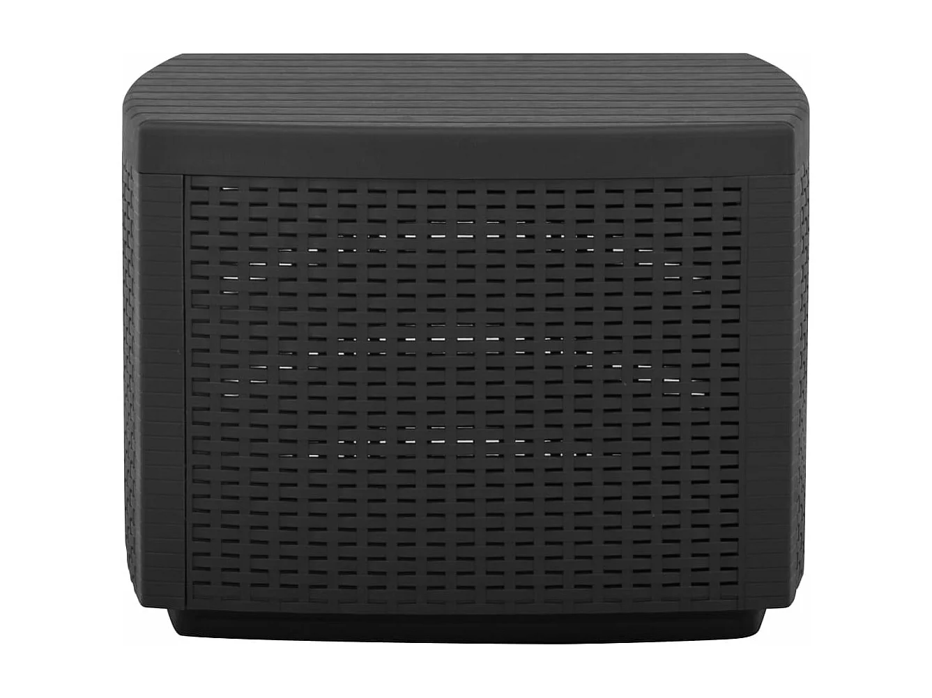 Tuintafel 53x53x40 cm kunststof grijs