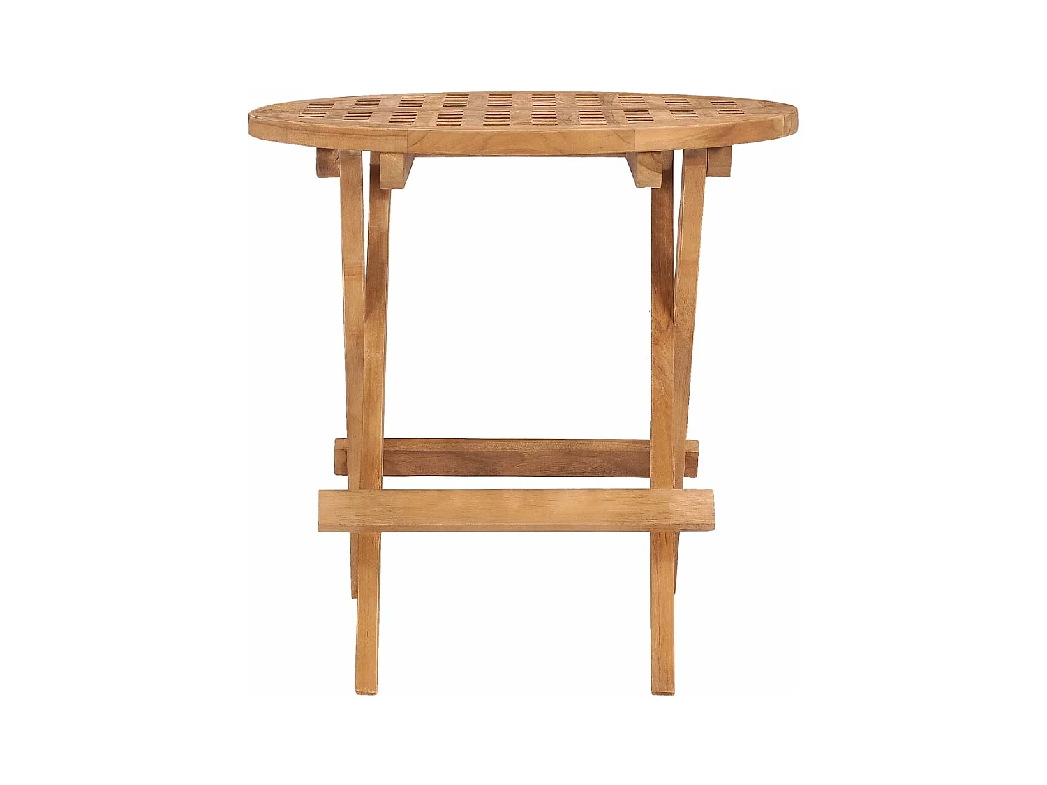 Klappbarer Gartentisch 50x50x50 cm Teak Massivholz