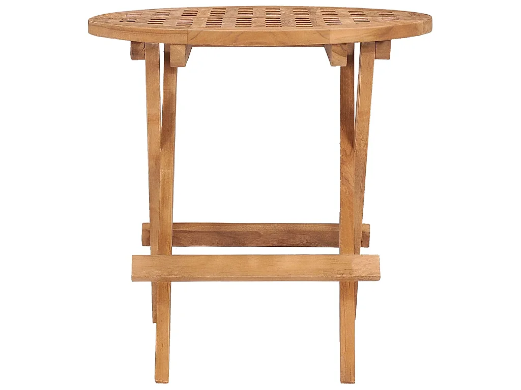Mesa de jardim dobrável 50x50x50 cm madeira de teca maciça