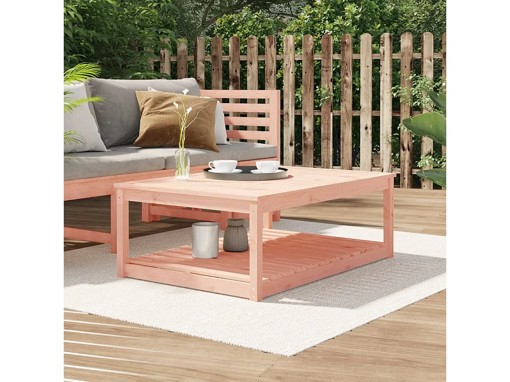 Gartentisch 121x82,5x45 cm Massivholz Douglasie