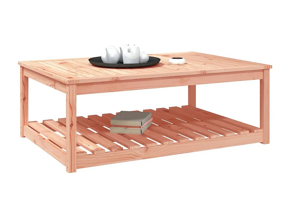 Gartentisch 121x82,5x45 cm Massivholz Douglasie