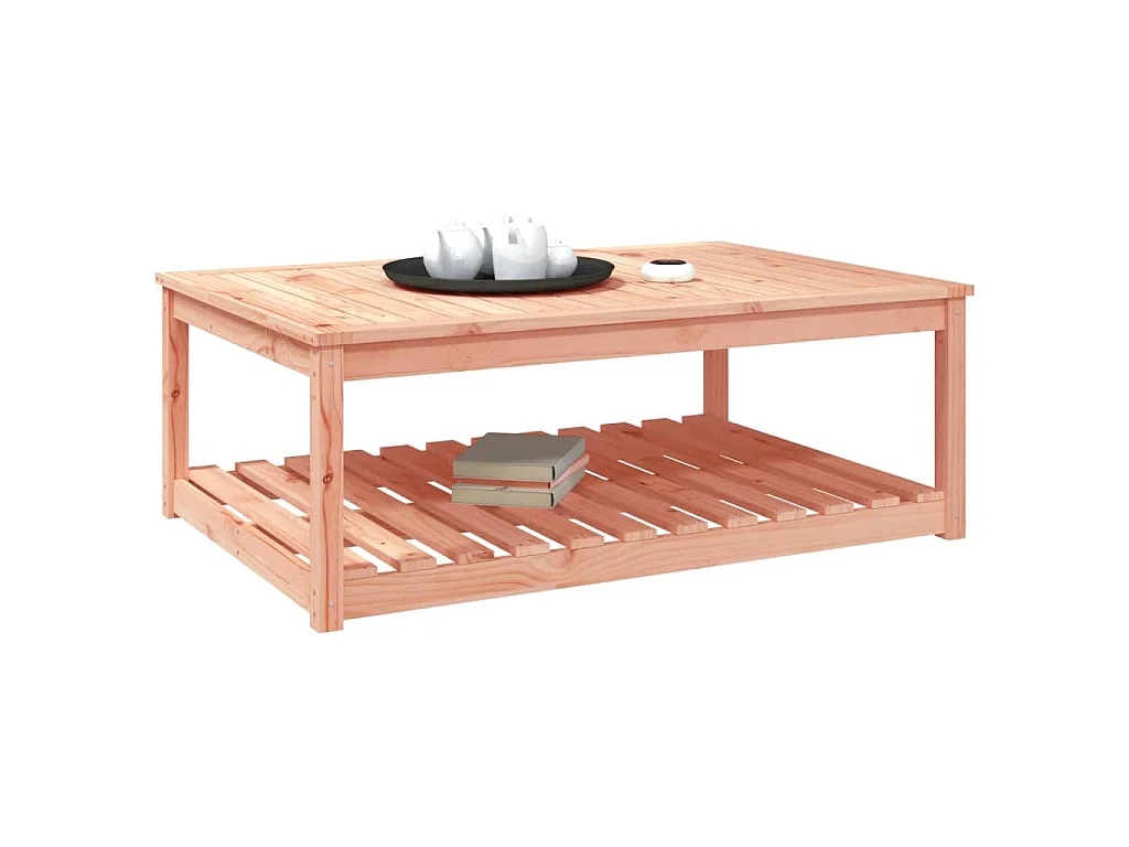 Gartentisch 121x82,5x45 cm Massivholz Douglasie