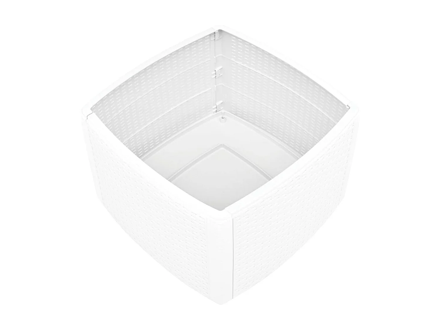 Beistelltisch Weiß 54×54×36,5 cm Kunststoff