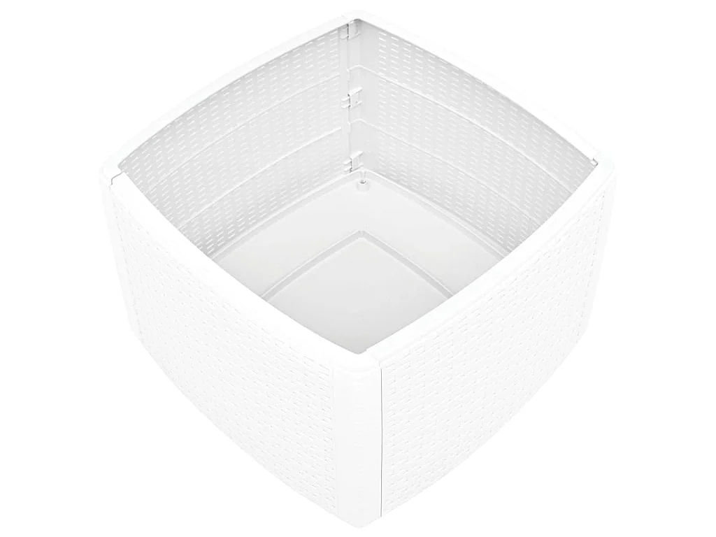 Table d'appoint Blanc 54x54x36,5 cm Plastique