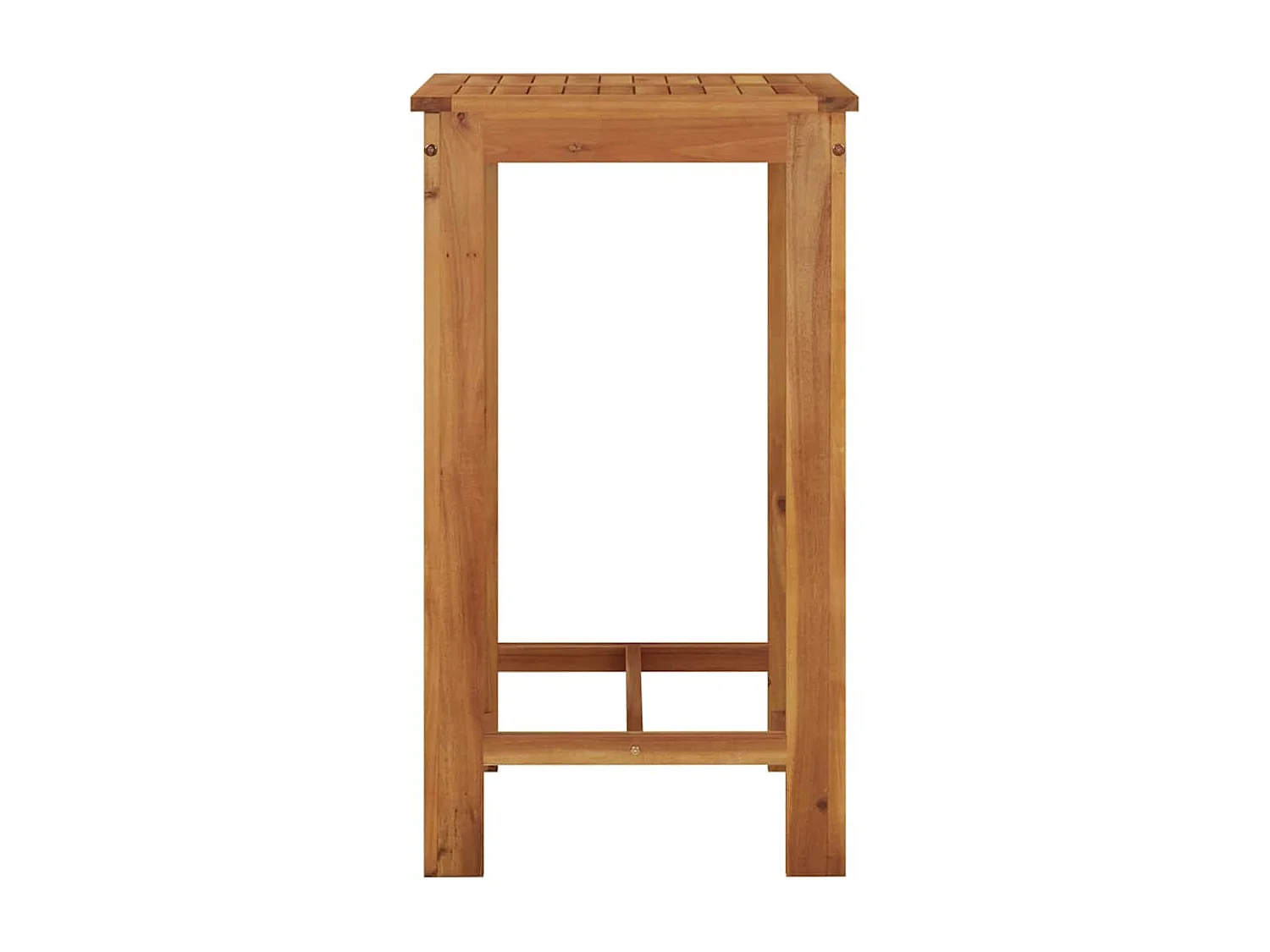 Mesa alta de jardín madera maciza de acacia 60x60x105 cm