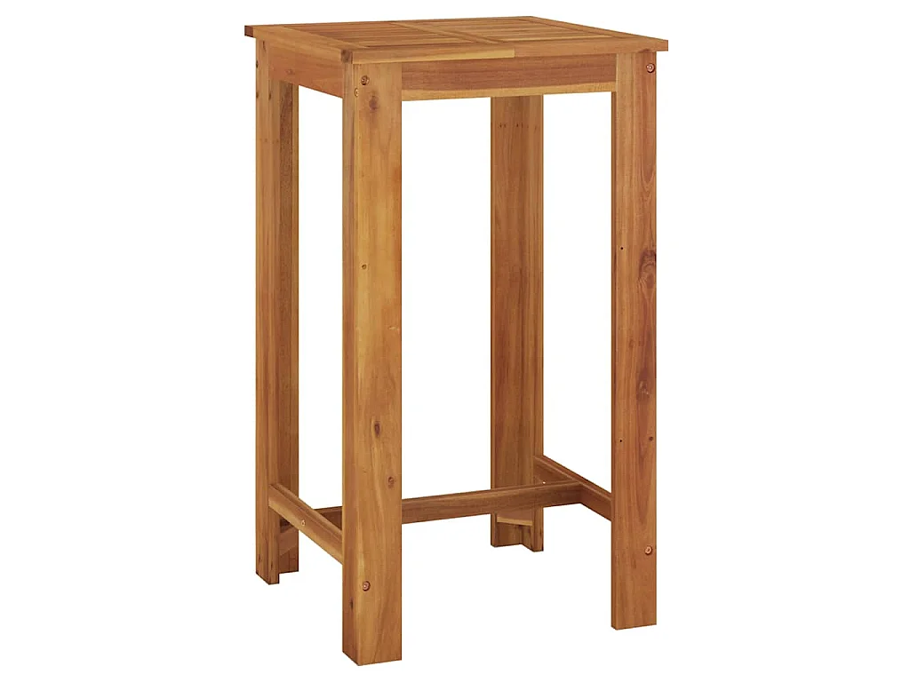 Tavolo da Bar da Giardino 60x60x105 cm Legno Massello di Acacia