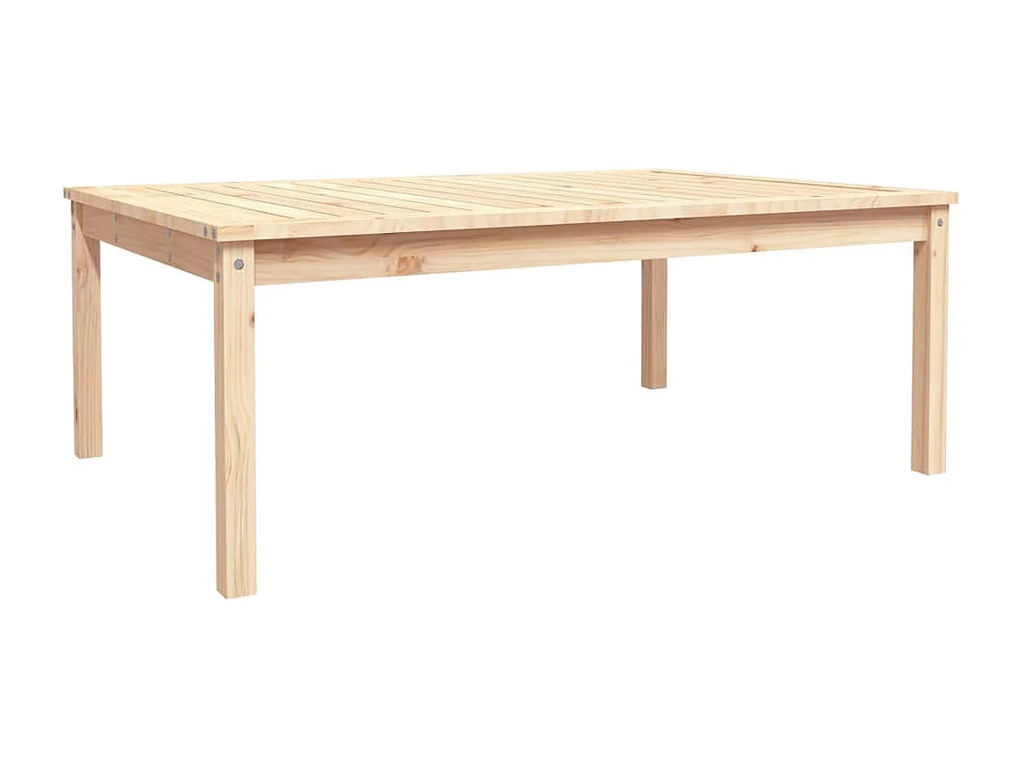 Table de jardin 121x82,5x45 cm bois massif de pin