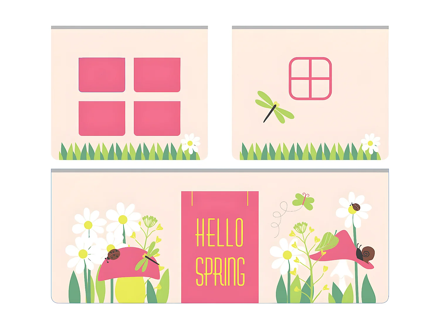 SLEEPY - Lit Mi-Haut en Pin Laqué Gris 90x200cm Housse Garden