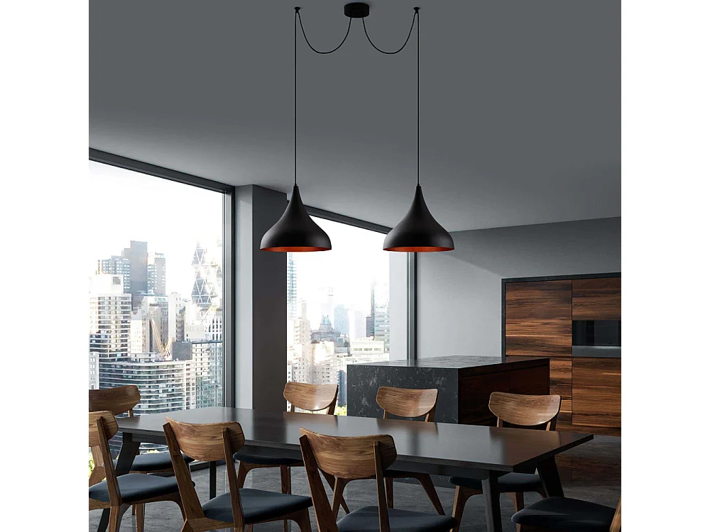 Suspension double en métal Berceste