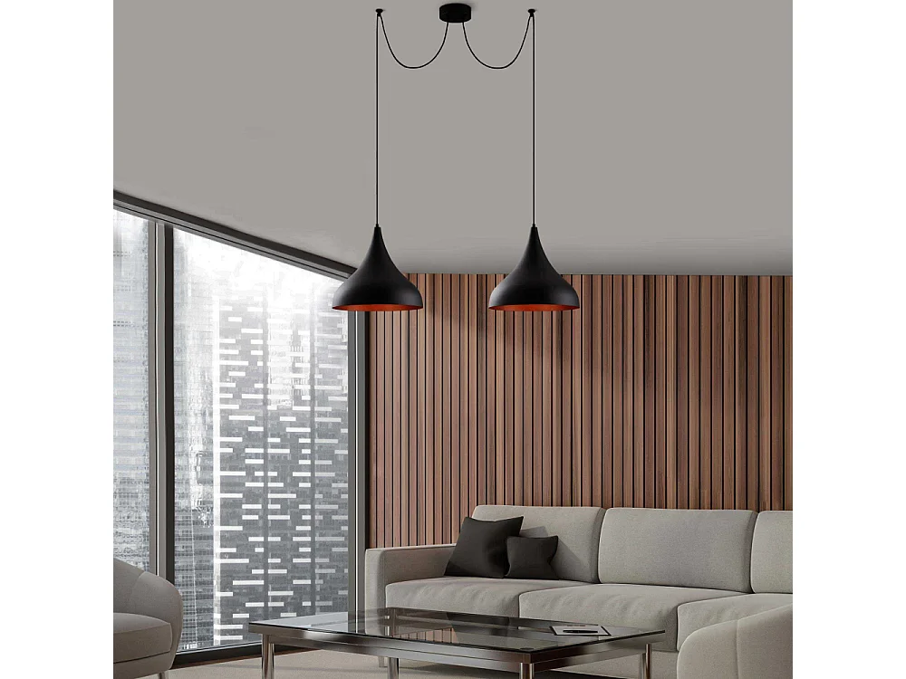 Suspension double en métal Berceste