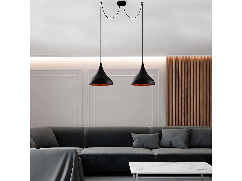 Suspension double en métal Berceste