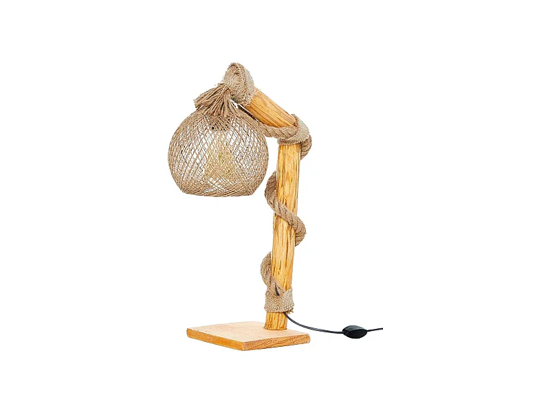 Lampe de bureau en bois Canata