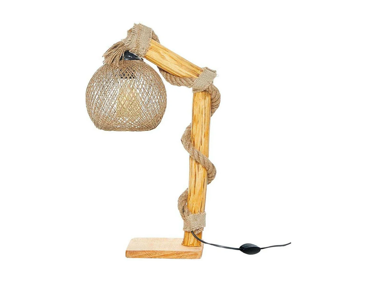 Lampe de bureau en bois Canata