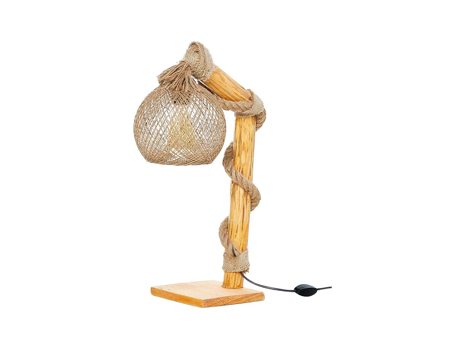 Lampe de bureau en bois Canata