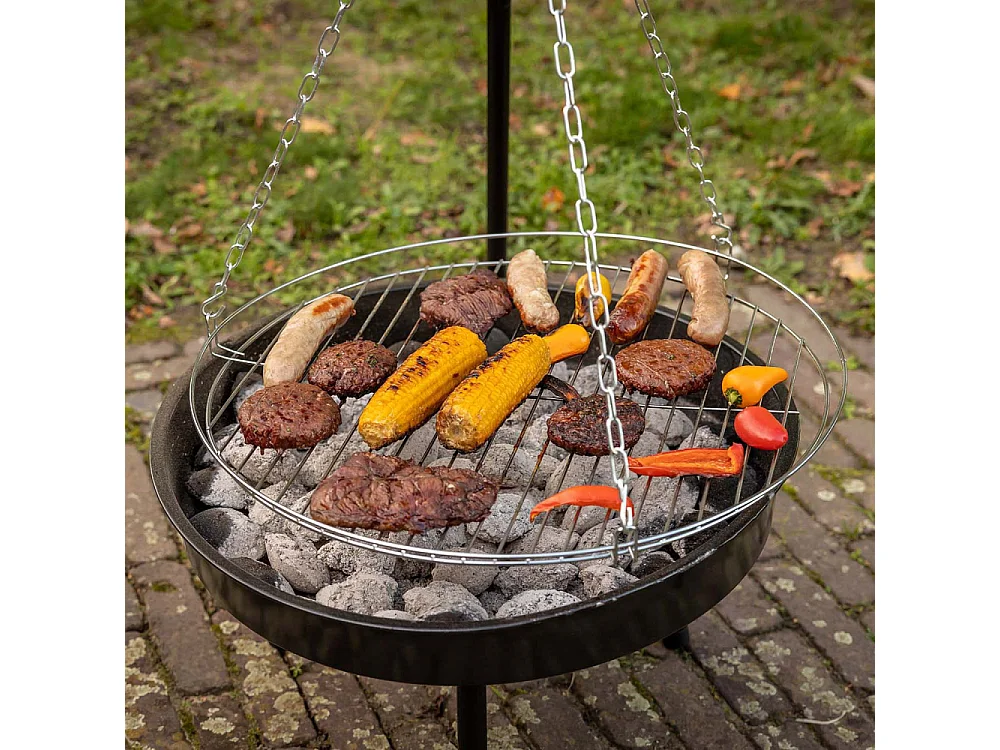 Brasero en fer avec trépied Fire