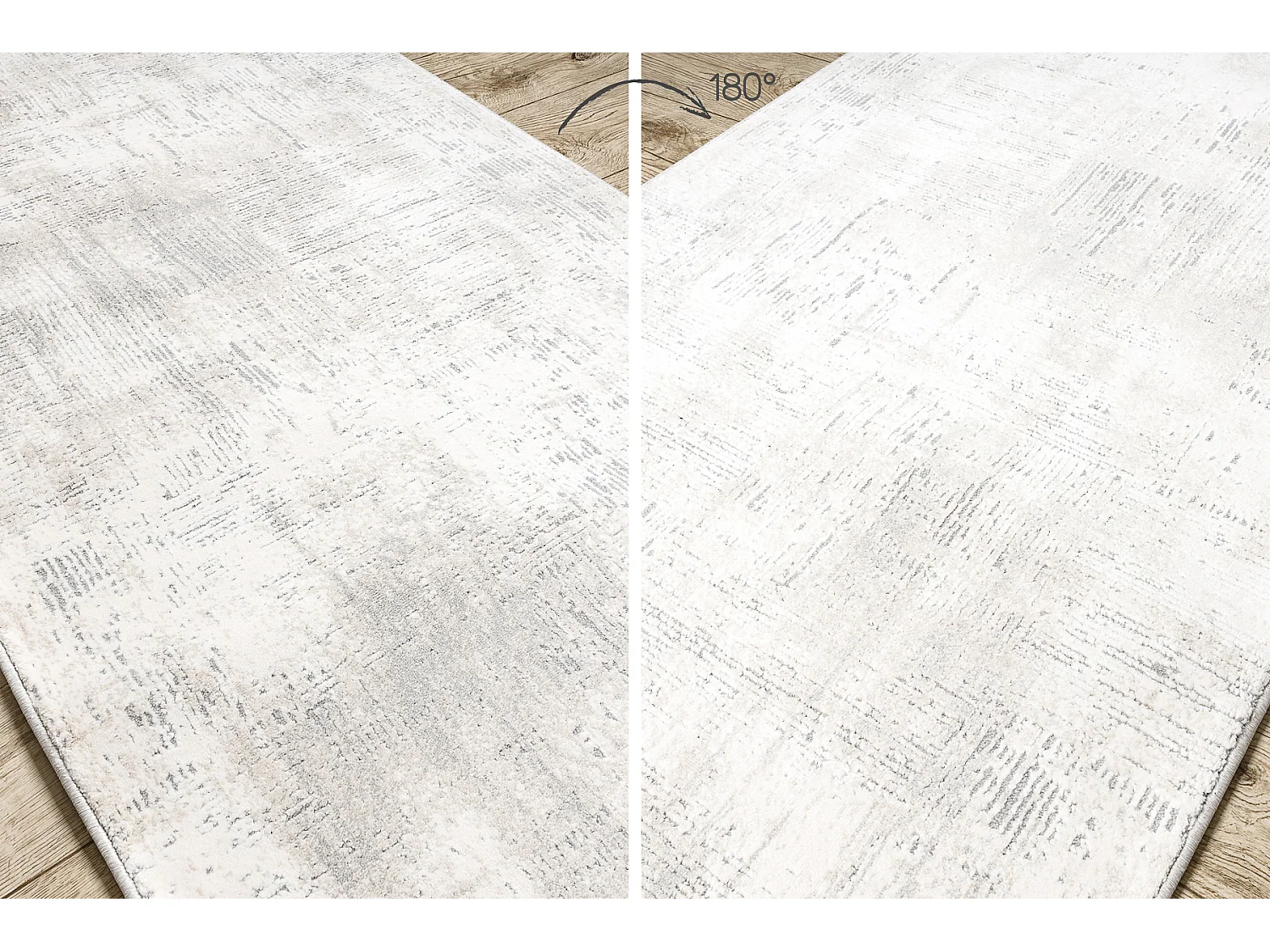 Passadeira moderno TULS 51231 Vintage marfim / cinzento 120x1000 cm