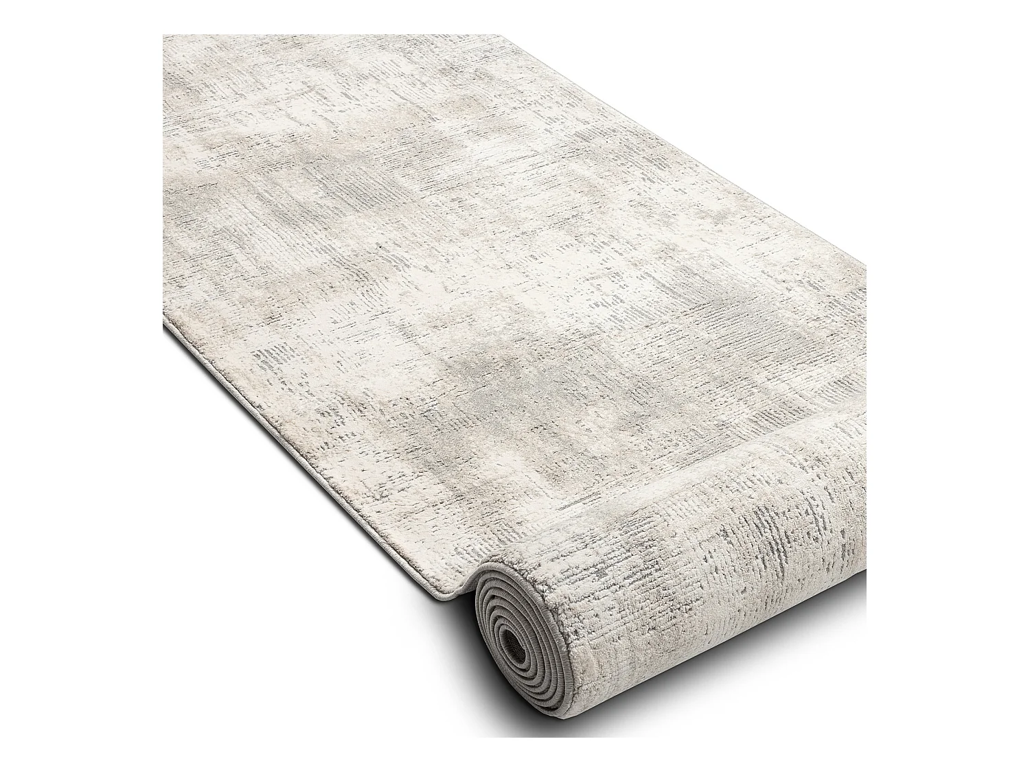 Vloerbekleding modern TULS 51231 Vintage, gewreven ivoor / grijs 80x440 cm