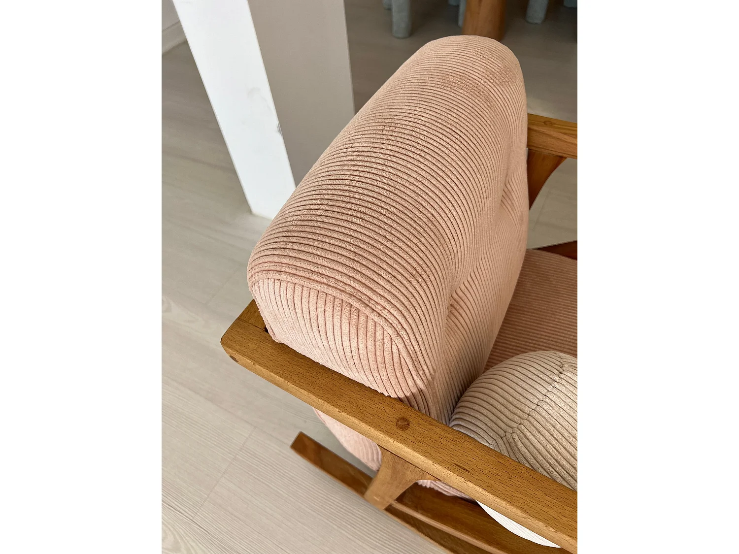 Poltrona elegante, rosa, 75 x 62 x 52 cm | Struttura in legno di carpino al 100%, tessuto in poliestere al 100% | Comoda imbottitura in schi