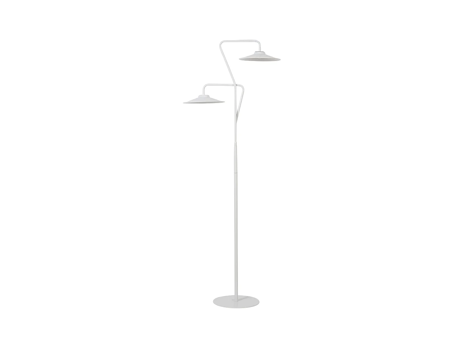 Lampadaire LED GALETTI Métal Blanc