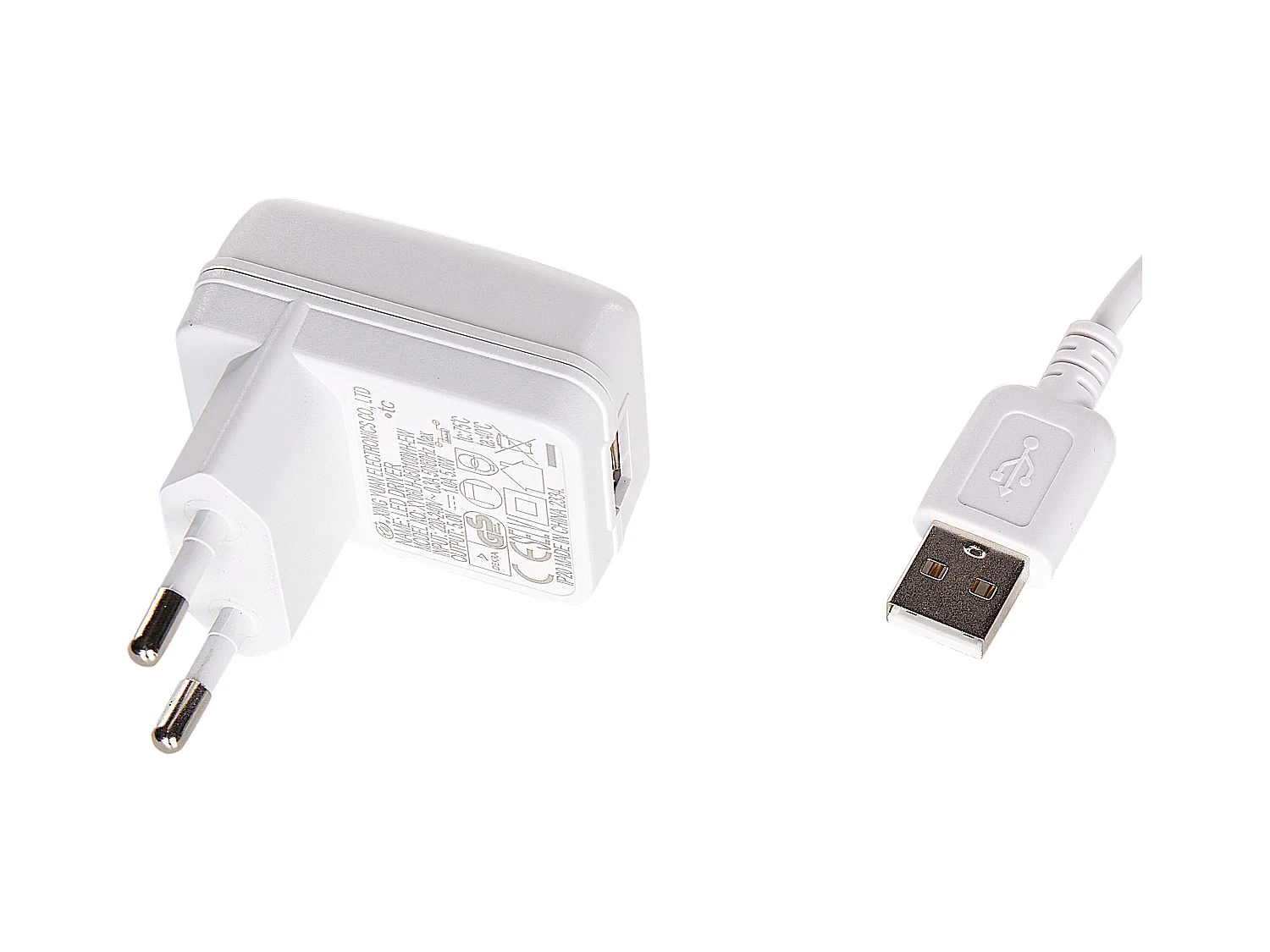 LED Stehlampe Metall weiß Kegelform 2-flammig 140 cm USB-Anschluss Galetti