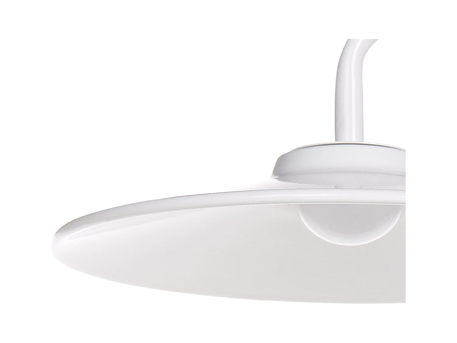 LED Stehlampe Metall weiß Kegelform 2-flammig 140 cm USB-Anschluss Galetti