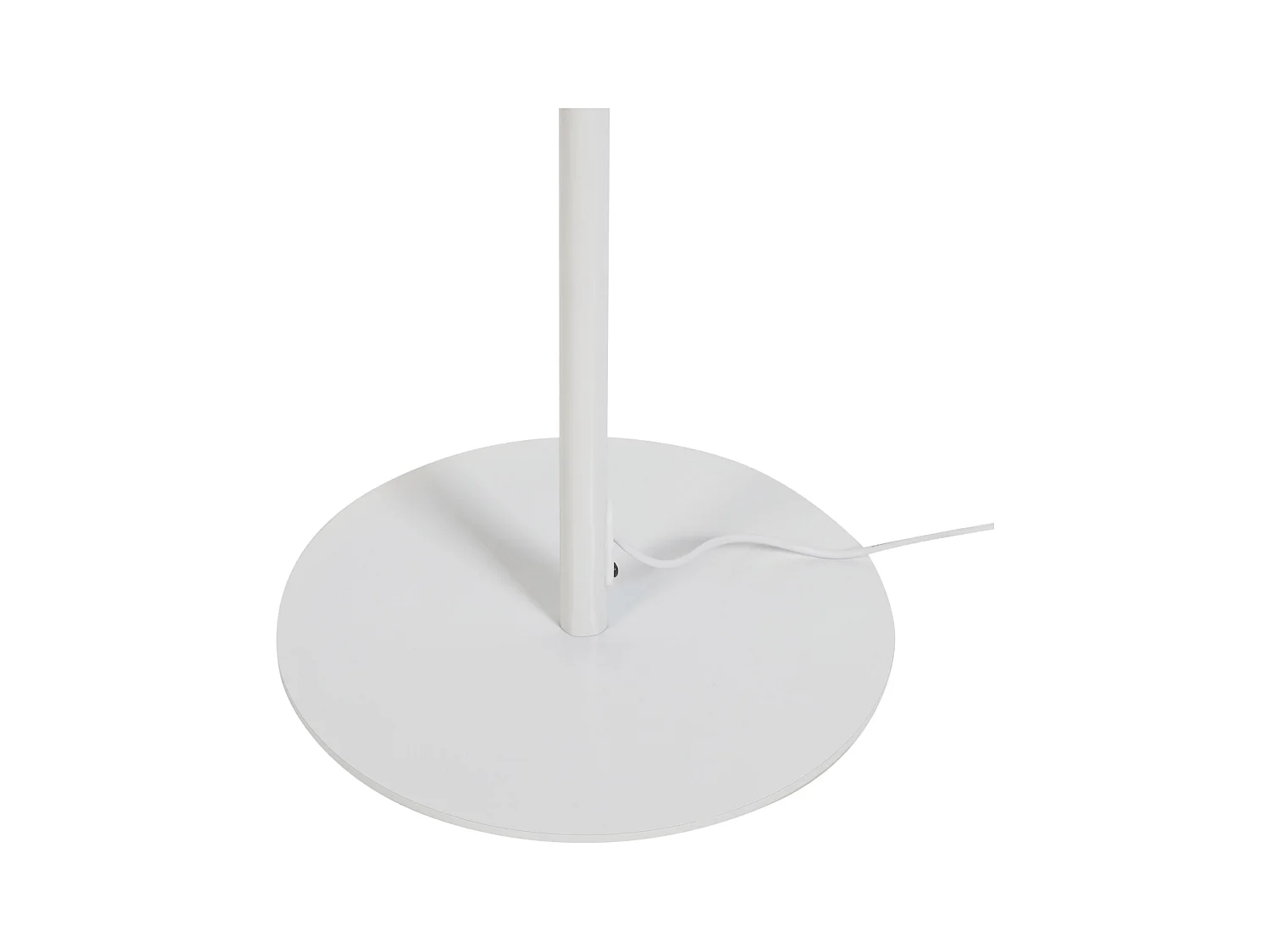 LED Stehlampe Metall weiß Kegelform 2-flammig 140 cm USB-Anschluss Galetti