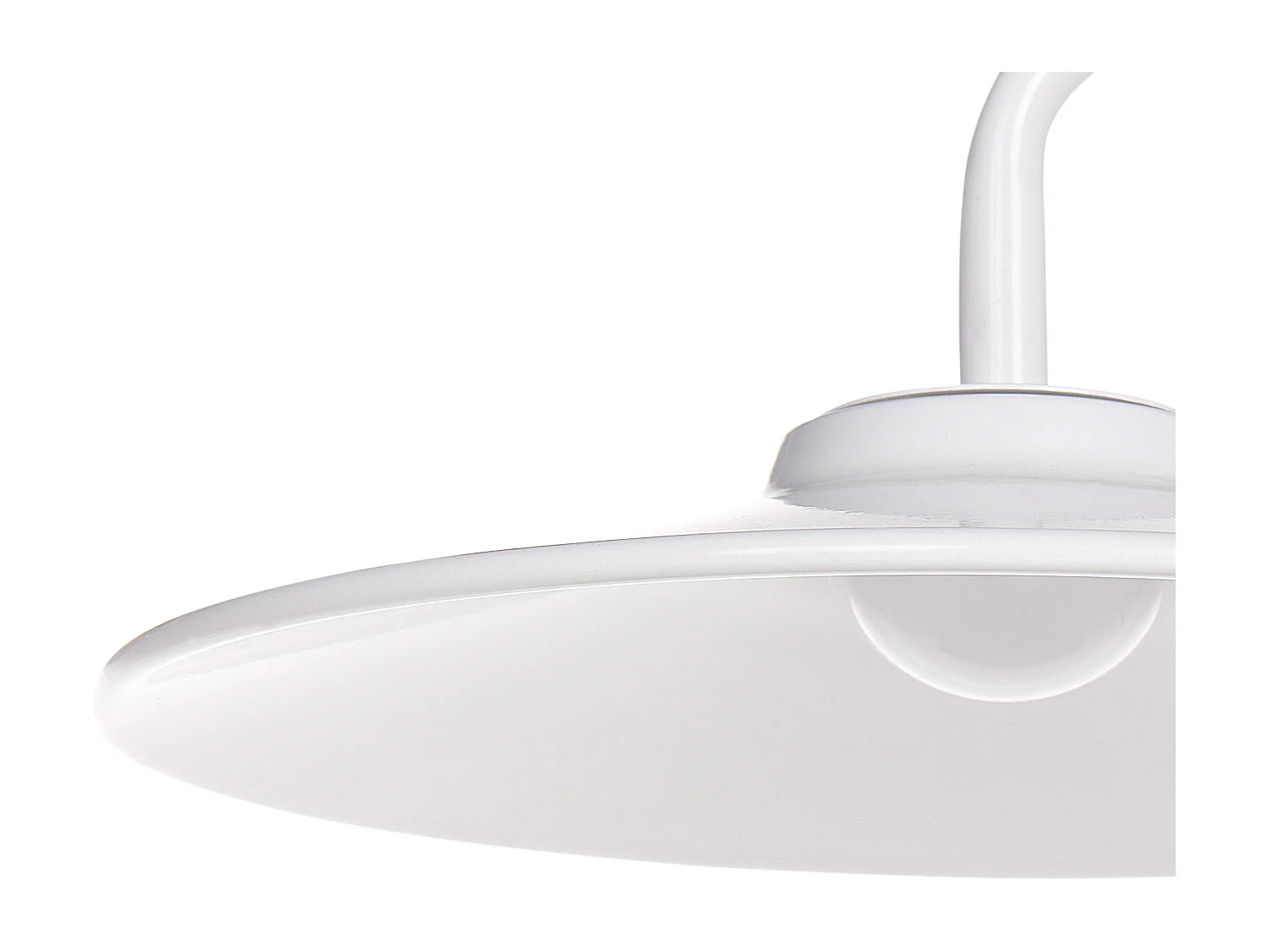 LED Stehlampe Metall weiß Kegelform 2-flammig 140 cm USB-Anschluss Galetti