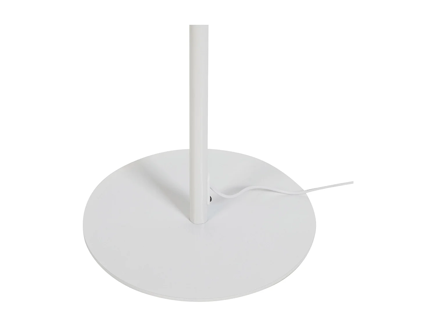 LED Stehlampe Metall weiß Kegelform 2-flammig 140 cm USB-Anschluss Galetti