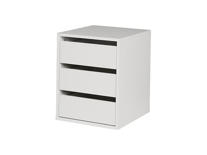 Table de chevet pour chambre à coucher. Collection VERONA. Coloris blanc