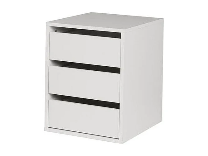 Comodino per camera da letto. Collezione VERONA. Colore bianco.