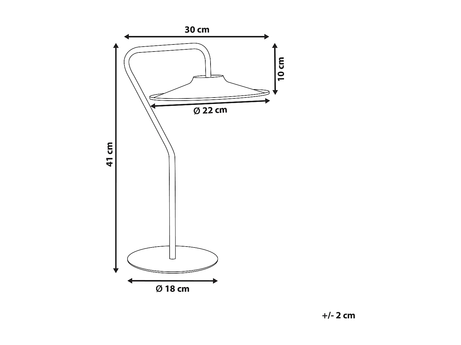 Lampe à poser GALETTI Métal Blanc