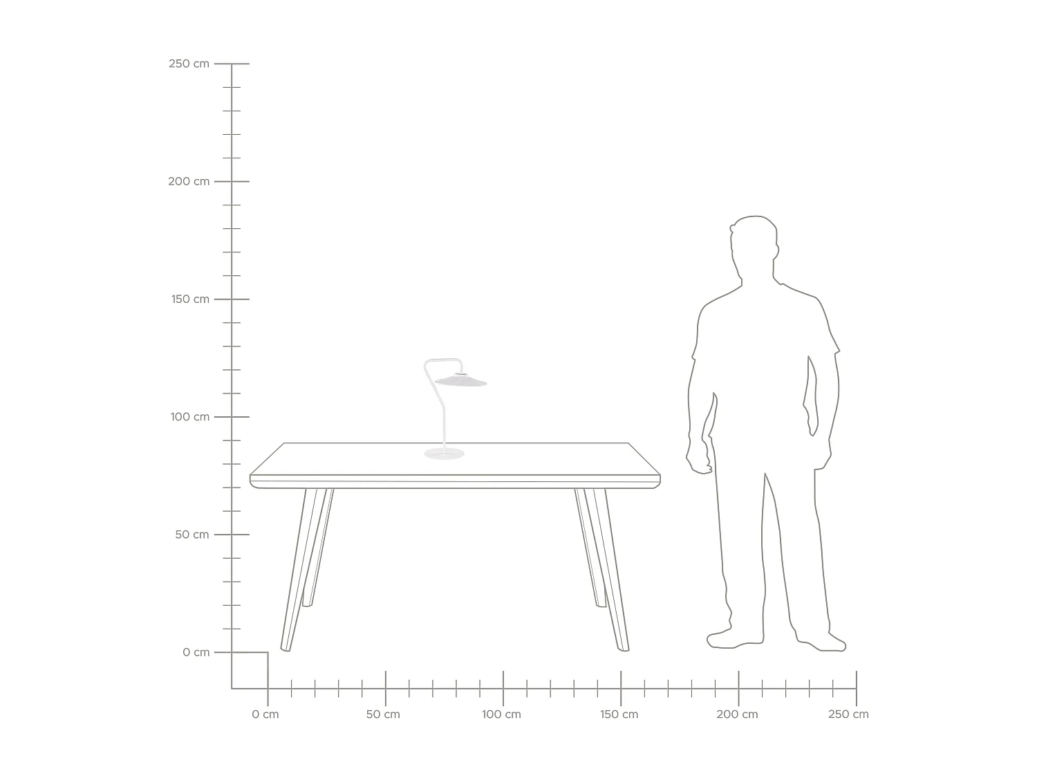Candeeiro de mesa GALETTI Metal Branco