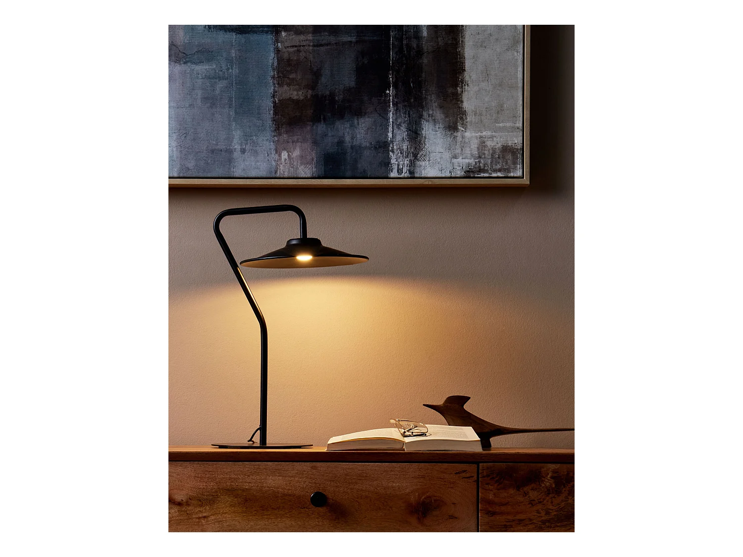 Tafellamp GALETTI Metaal Zwart