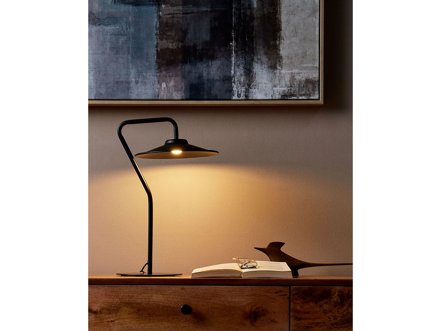 Tafellamp GALETTI Metaal Zwart