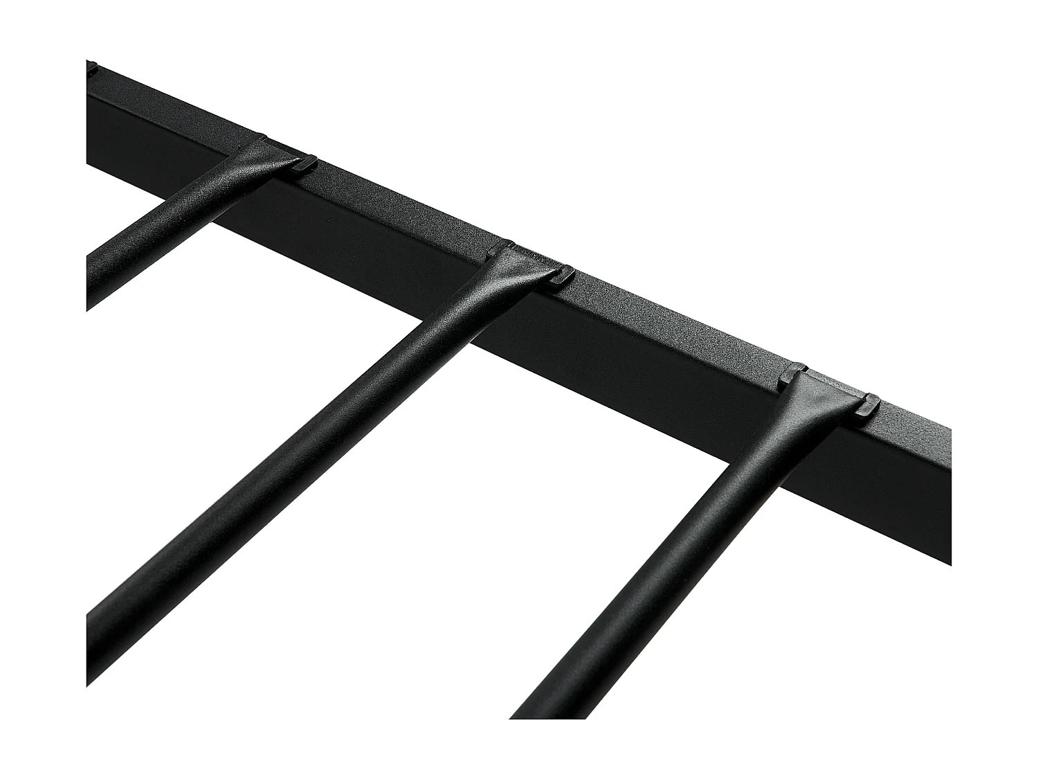 Lit avec sommier Métal BATTUT 90 x 200 cm Noir