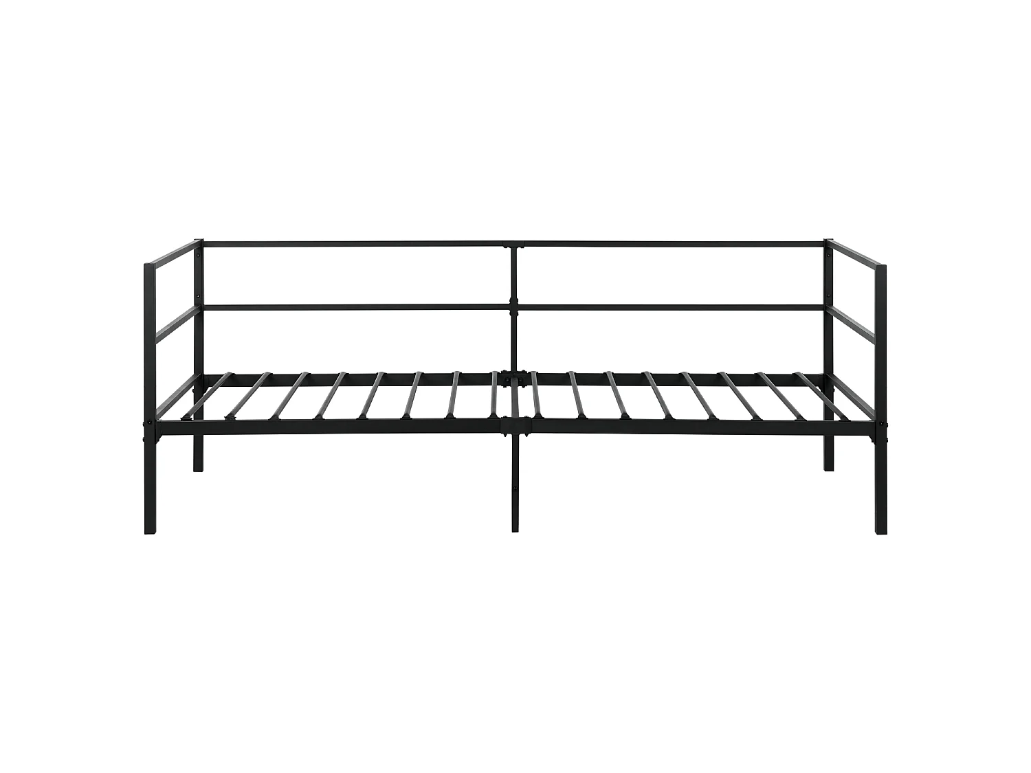 Bed Metal BATTUT 90 x 200 cm (EU Single) Black