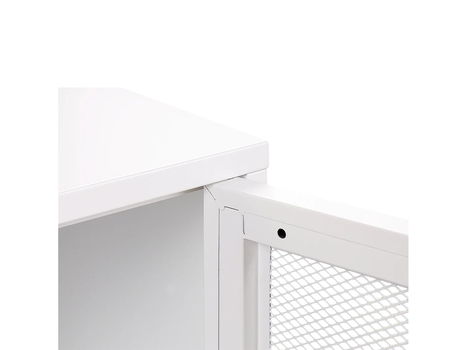 Table de chevet OSSETT Métal Blanc