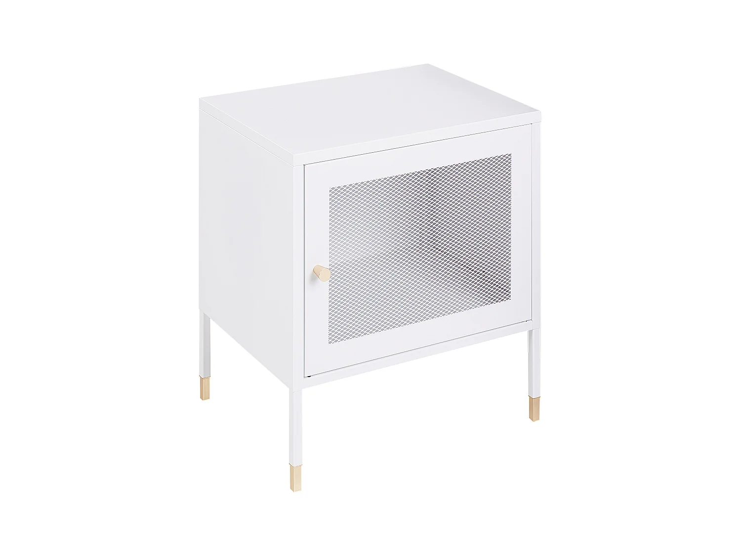 Table de chevet OSSETT Métal Blanc