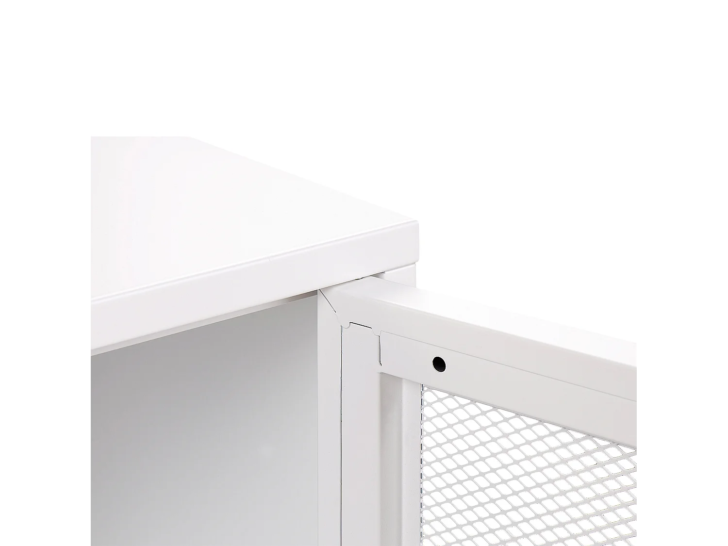 Table de chevet OSSETT Métal Blanc