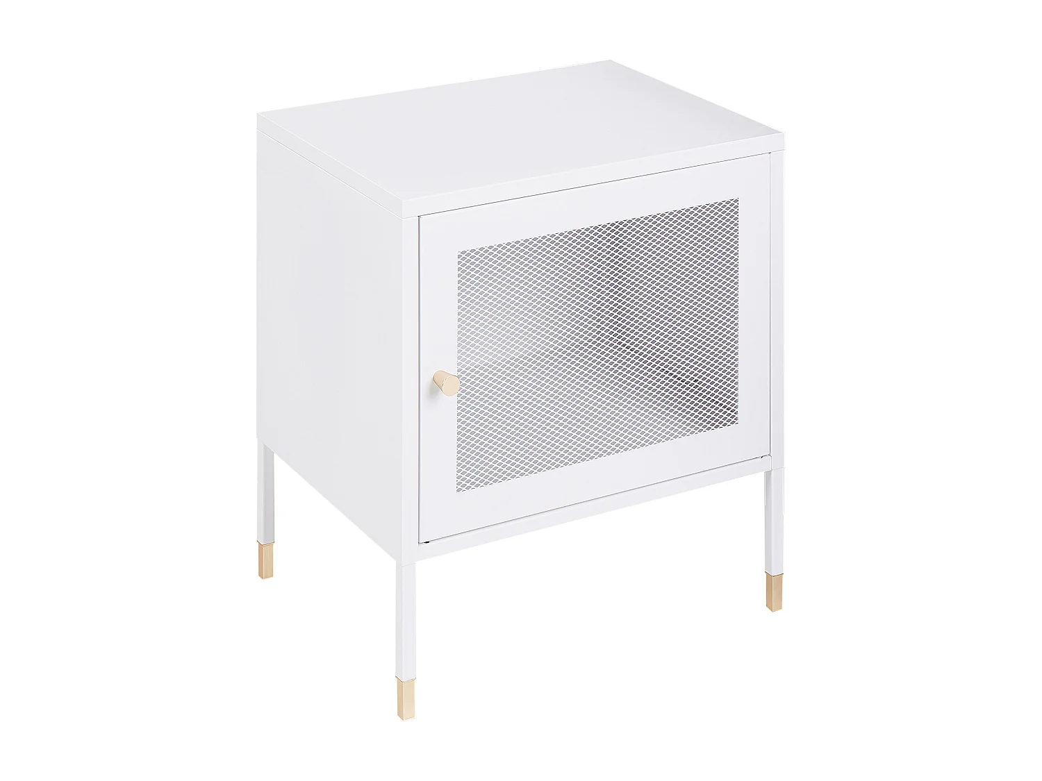 Table de chevet OSSETT Métal Blanc