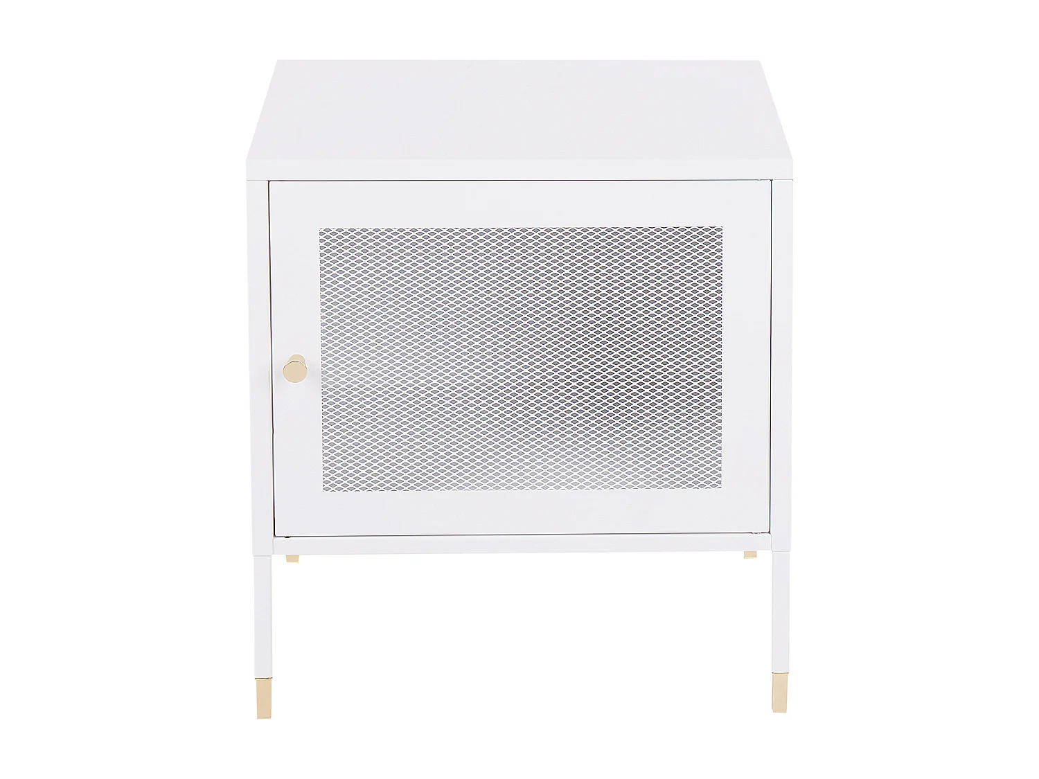 Table de chevet OSSETT Métal Blanc