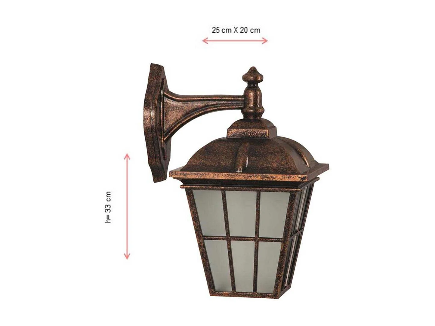 Applique extérieure en ABS vintage Arnold