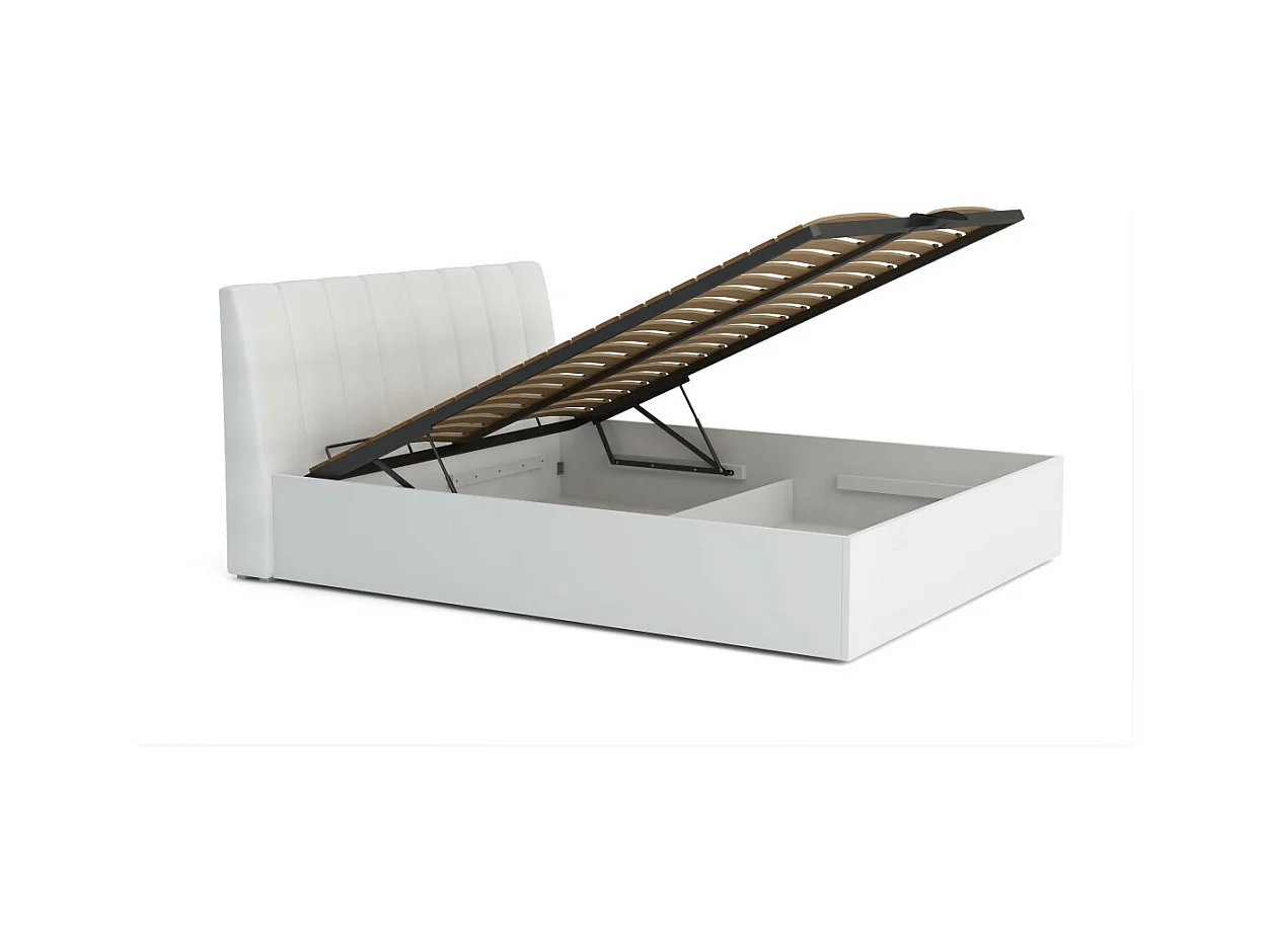 Design Bed collectie VERONA met opbergoptie 180x200, kleur wit