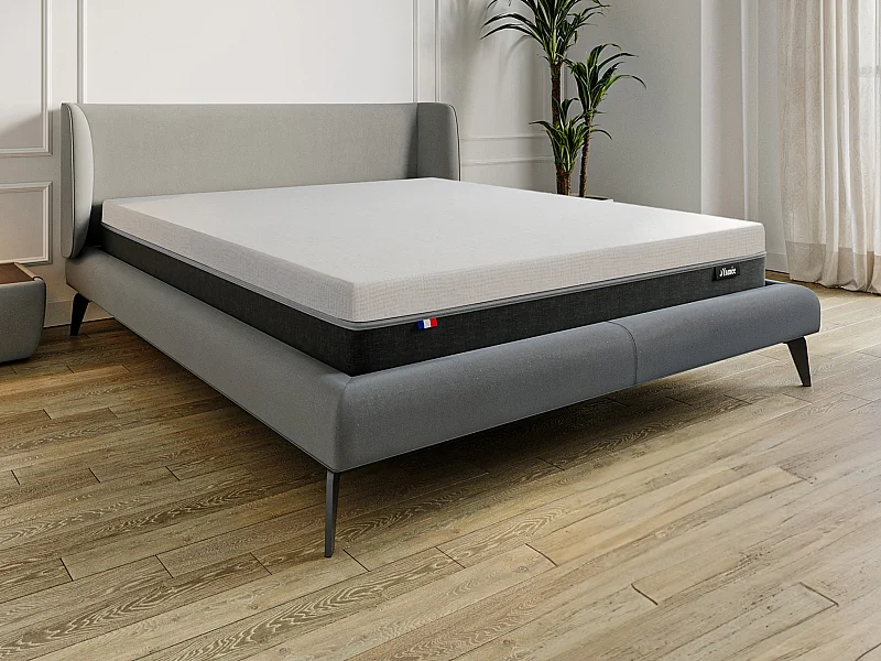 Matelas 180 x 200 cm hybride anti-feu ressorts ensachés 7 zones et mémoire de forme ép.29cm - SIVA de YSMÉE